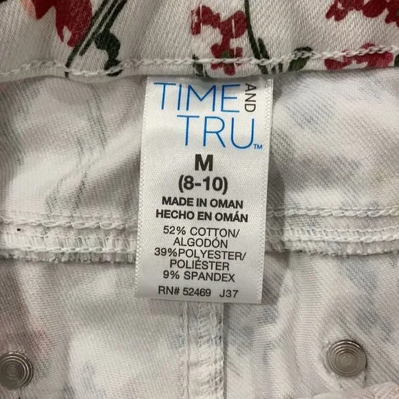 EUC Women’s Time and Tru Floral Print Jegging - Picture 3 of 6